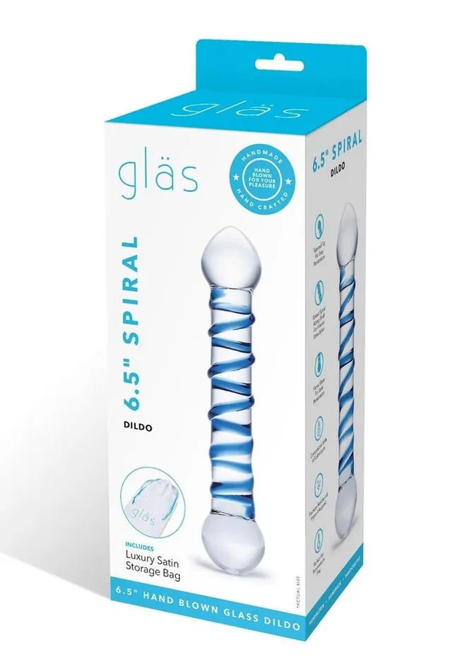 Glass Spiral Glass Textured Dildo Glas Dildos