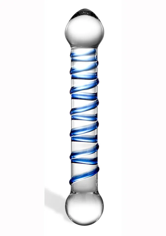 Glass Spiral Glass Textured Dildo Glas Dildos