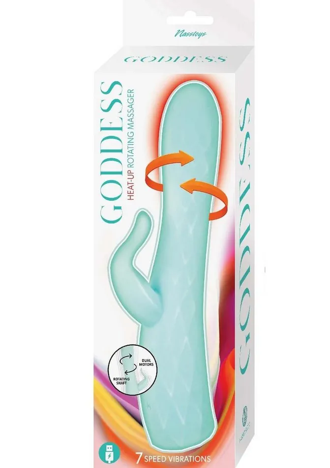 Goddess Heat Up Rotating Rechargeable Silicone Massager Goddess Female Sex Toys