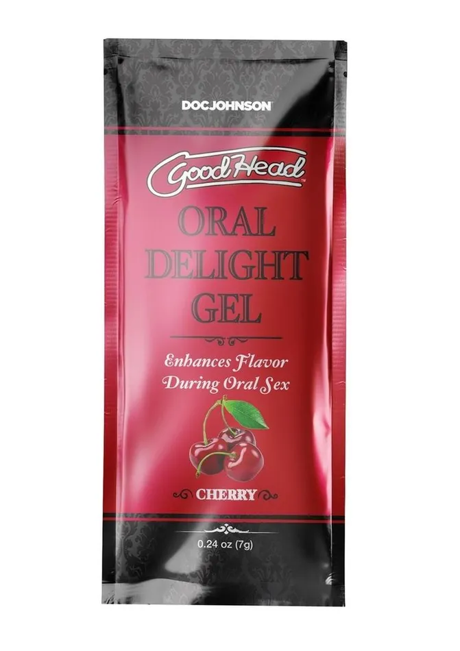 Goodhead Oral Delight Gel 24oz Bulk 48 Pieces Cherry GoodHead Enhancers