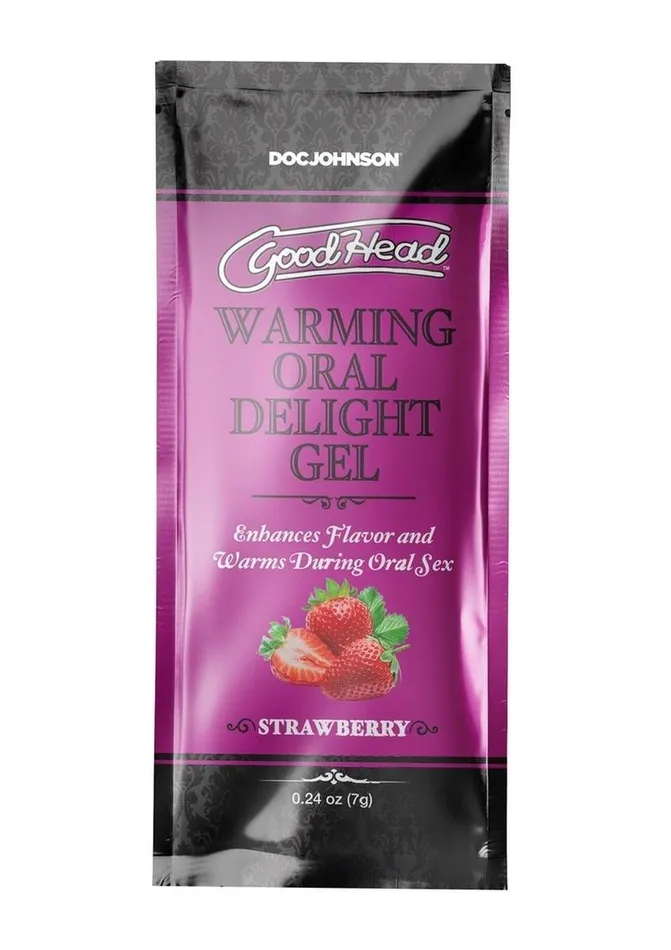 Goodhead Warming Oral Delight Gel 24oz Bulk 48 Pieces Strawberry GoodHead Enhancers