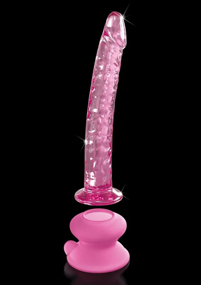 Icicles Icicles No 86 Glass Wand with Bendable Silicone Suction Cup Dildos