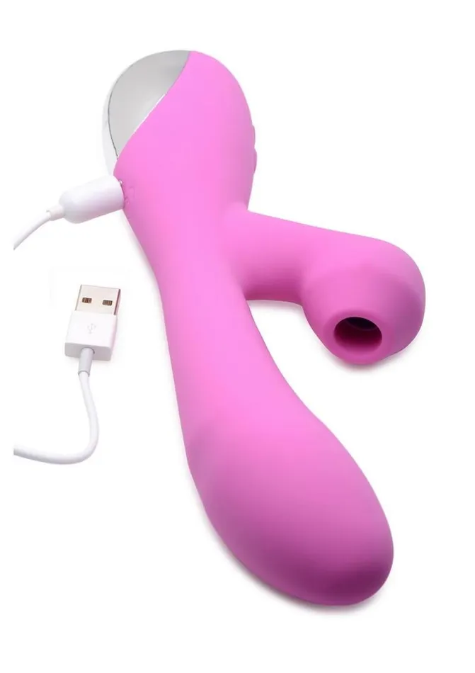 Inmi Shegasm 5 Star Rabbit Suction Come Hither Rechargeable Silicone Vibrator SHEGASM Female Sex Toys