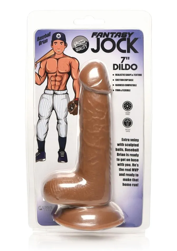 Jock Female Sex Toys Jock Baseball Brian Dildo with Balls