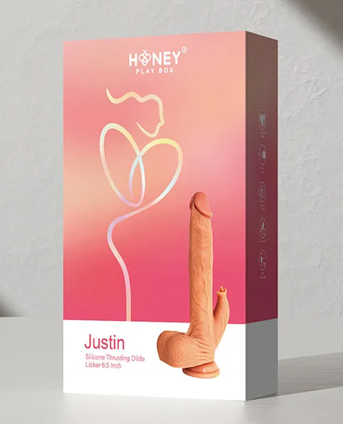 Justin 65 Silicone Thrusting Dildo Licker Uc Global Trade INChoney Play B Female Sex Toys