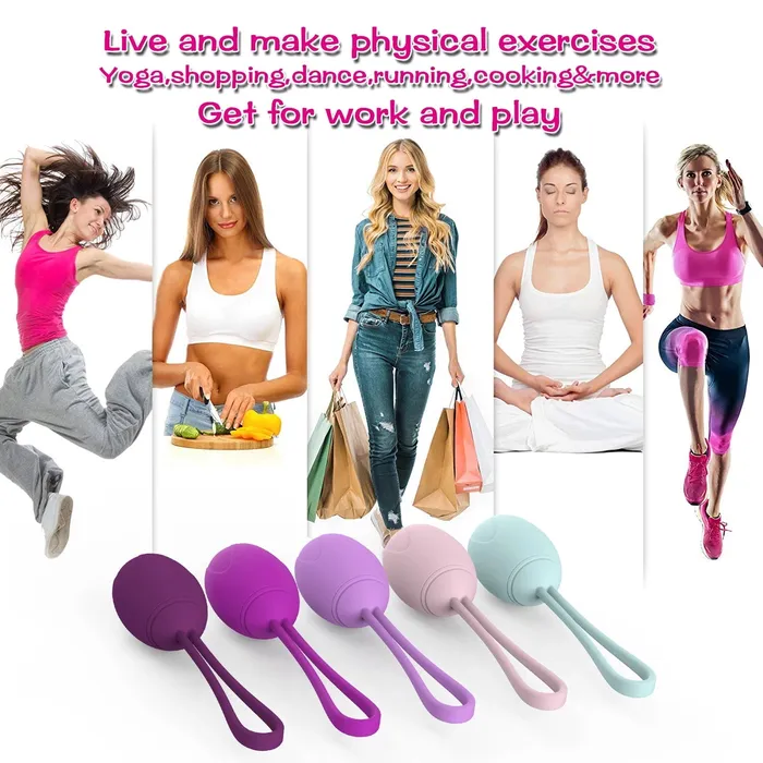 Kegel Ball Exercise Weights Pelvic Floor Tightening Ben Wa 5 Pcs Set Sorlove Female Sex Toys