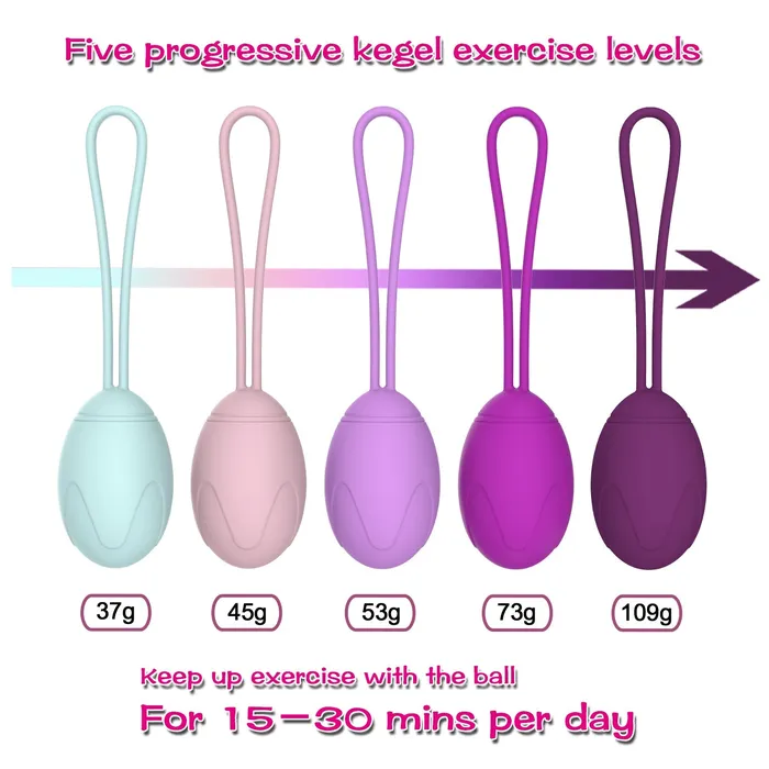 Kegel Ball Exercise Weights Pelvic Floor Tightening Ben Wa 5 Pcs Set Sorlove Female Sex Toys