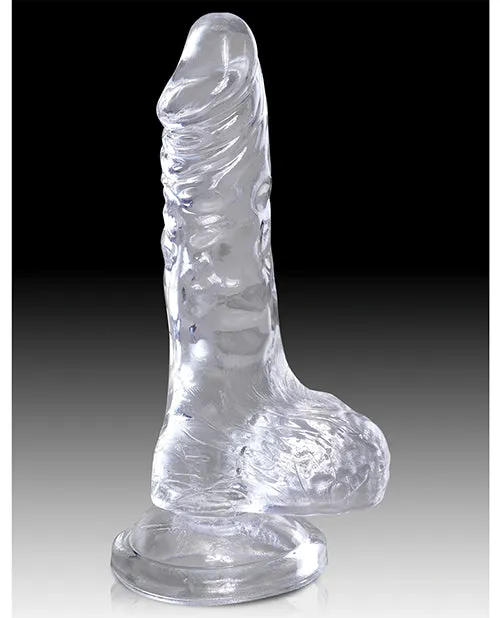 King Cock Clear 4 Cock with Balls Pipedream Products Dildos