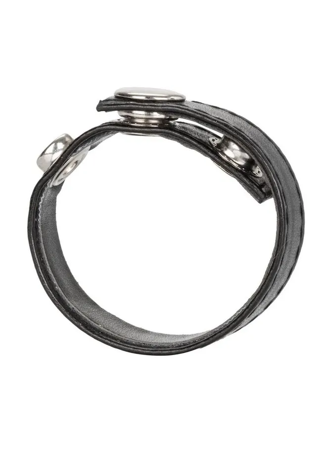 Leather 3 Snap Ring Cock Rings Male Sex Toys