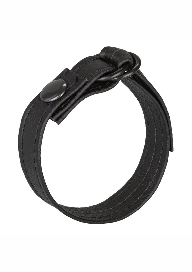 Leather Cinch Cock Ring Rings Male Sex Toys