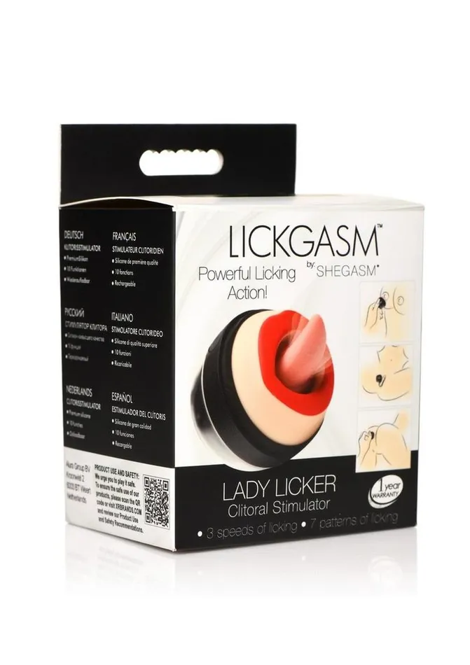 Lickgasms Lady Licker 10x Rechargeable Silicone Clitoral Stimulator Lickgasm Female Sex Toys