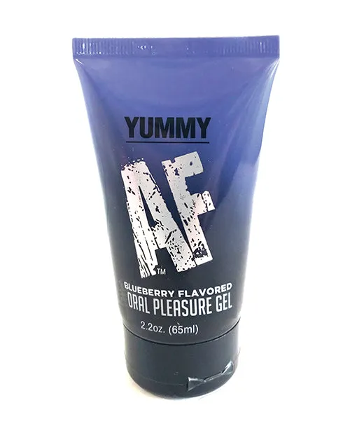 Little Genie Productions LLC Enhancers Yummy AF Oral Pleasure Gel 22 oz Blueberry