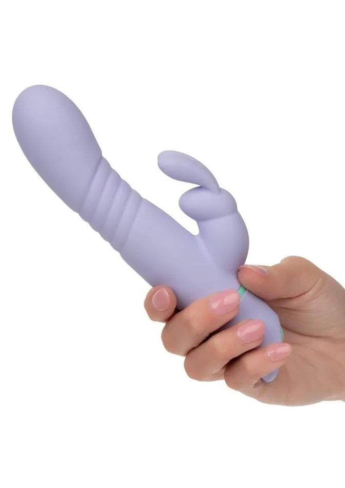 Love Bunny Love Bunny Thrusting Bunny Rechargeable Silicone Rabbit Vibrator Female Sex Toys