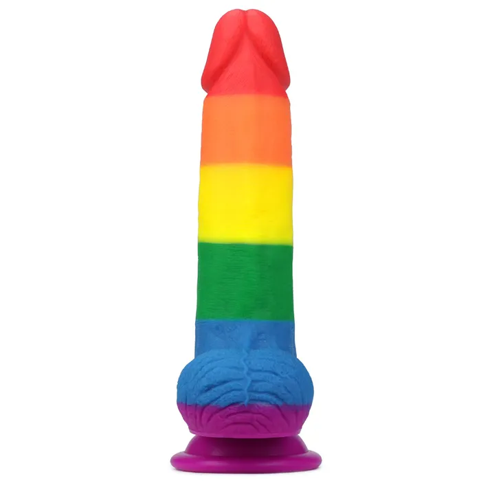 Lovetoy Female Sex Toys Lovetoy Prider 75 Platinum Cured Silicone Dildo With Balls