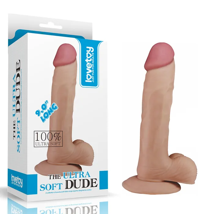 Lovetoy The Ultra Soft Dude 9 Dildo Flesh Lovetoy Dildos