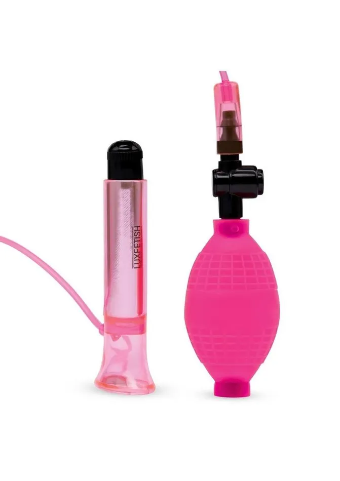 Lux Fetish Lux Fetish Vibrating Clitoral Pump with Quick Release Female Sex Toys