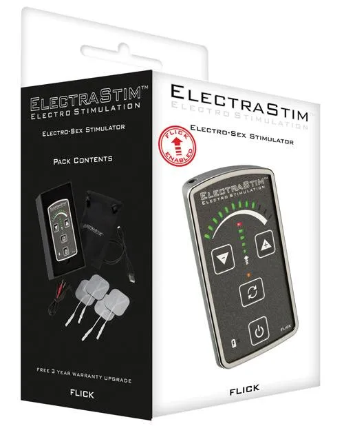 Male Sex Toys Cyrex Ltd Electrastim Flick Stimulator Pack Em60e