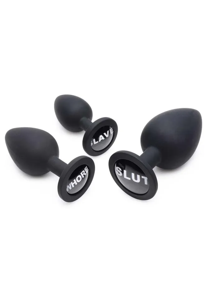 Male Sex Toys Master Series Dirty Words Anal Plug Master Series
