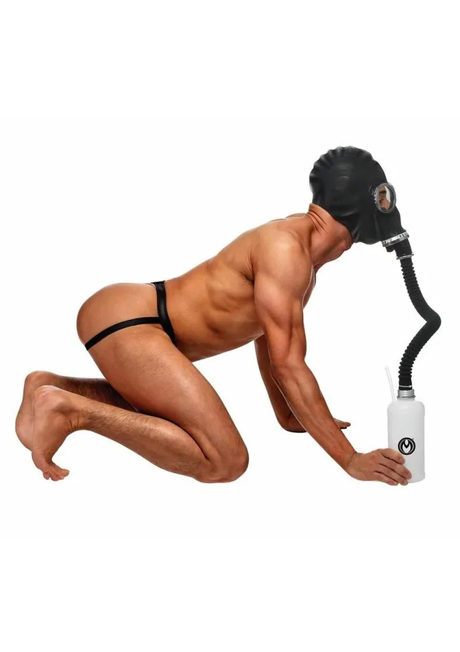 Male Sex Toys Master Series Master Series Dark Inhaler Gas Mask with Bottle Male Sex Toys Master Series Master Series Dark Inhaler Gas Mask with Bottle