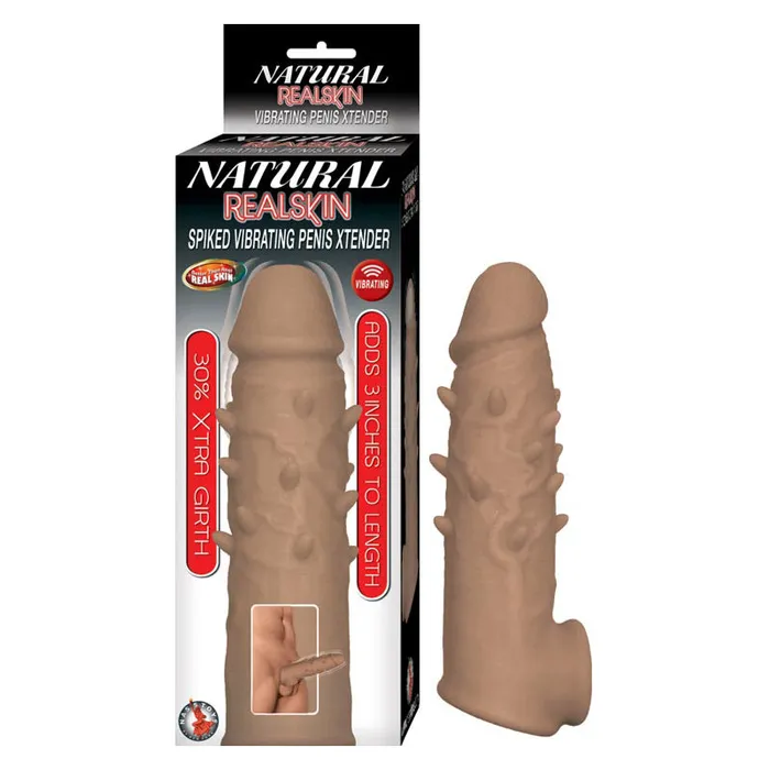 Male Sex Toys Nasstoys Natural Realskin Spiked Vibrating Penis Xtender