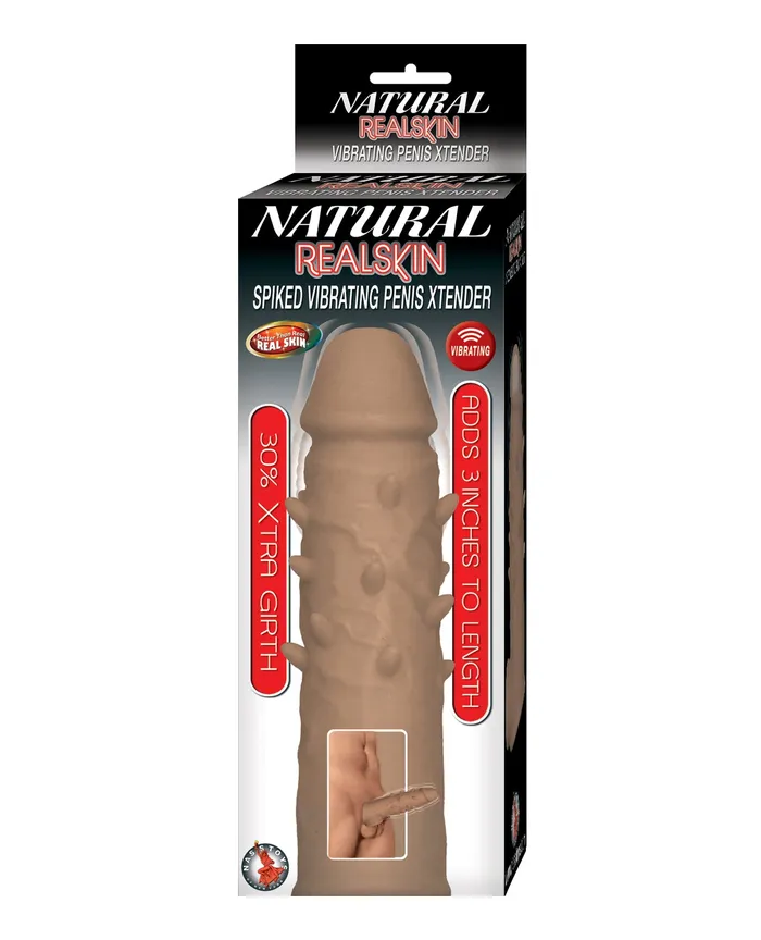 Male Sex Toys Nasstoys Natural Realskin Spiked Vibrating Penis Xtender