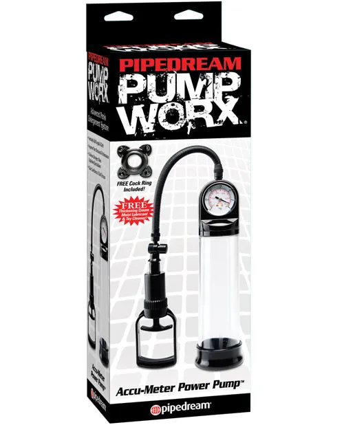 Male Sex Toys Pipedream Products Pump Worx Accumeter Power Pump