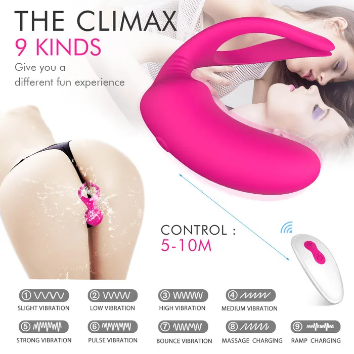 Male Sex Toys Sorlove Jellyfish 9Mode Partner Stimulator Male Female Sensitive Point Climax