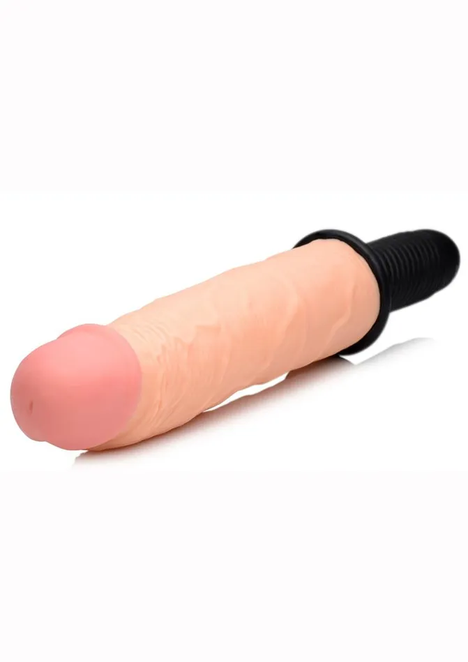 Master Series Female Sex Toys Master Series Onslaught XXL Vibrating Giant 975in Dildo Thruster