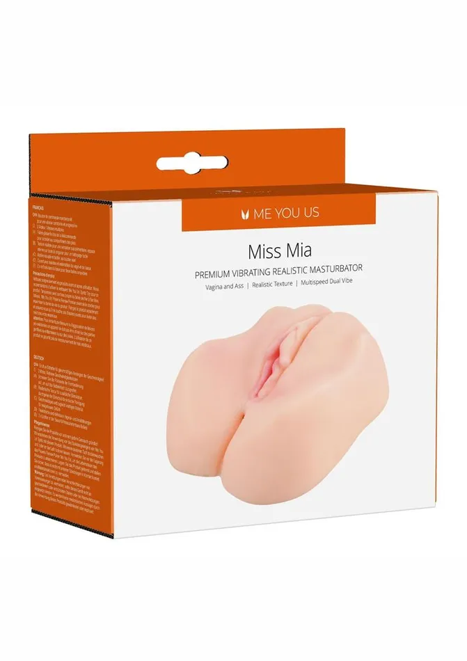 Me You Us Male Sex Toys ME YOU US Miss Mia Premium Vibrating Realistic Masturbator Pussy and Butt