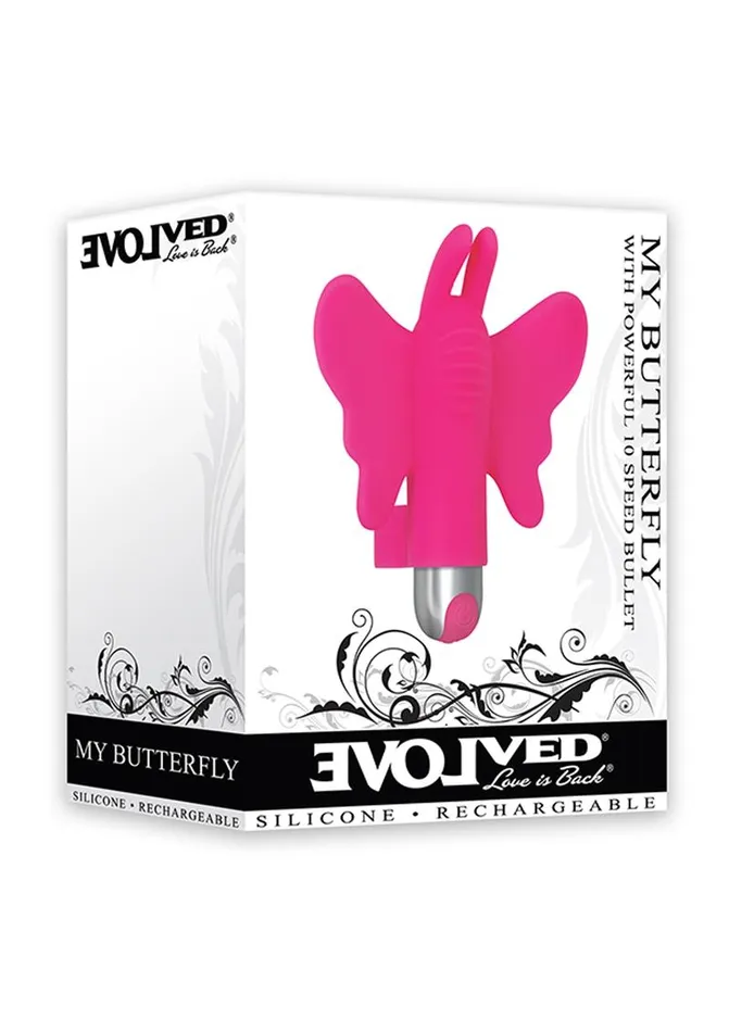 My Butterfly Rechargeable Silicone Finger Vibrator Evolved Female Sex Toys