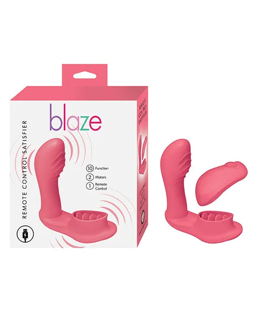 Nasstoys Female Sex Toys Blaze Remote Control Satisfier Vibrator Coral