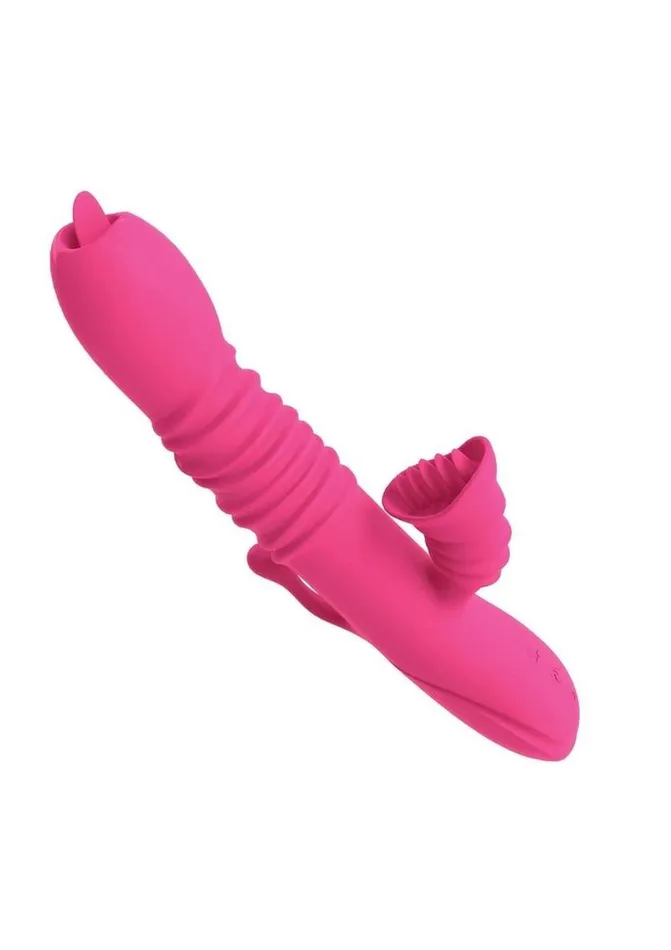 Nasstoys Female Sex Toys Passion Dual Massager Heat Up Rechargeable Silicone Rabbit Vibrator