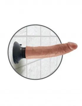 Nice and nasty Bz Dildos King Cock 7 Inch Vibrating Cock Tan