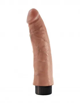 Nice and nasty Bz Dildos King Cock 7 Inch Vibrating Cock Tan