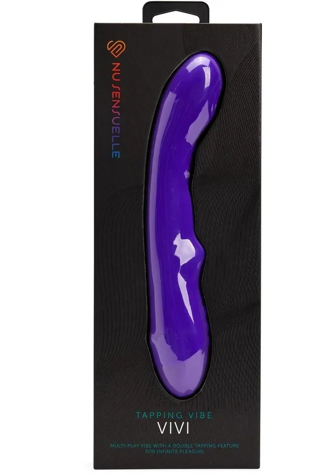 Nu Sensuelle Vivi Rechargeable Silicone Double Tapping Vibe with Clitoral Stimulation Nu Sensuelle Female Sex Toys