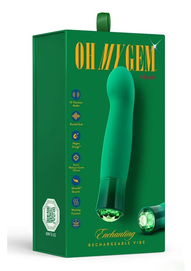 Oh My Gem Enchanting Rechargeable Silicone GSpot Vibrator Oh My Gem Female Sex Toys