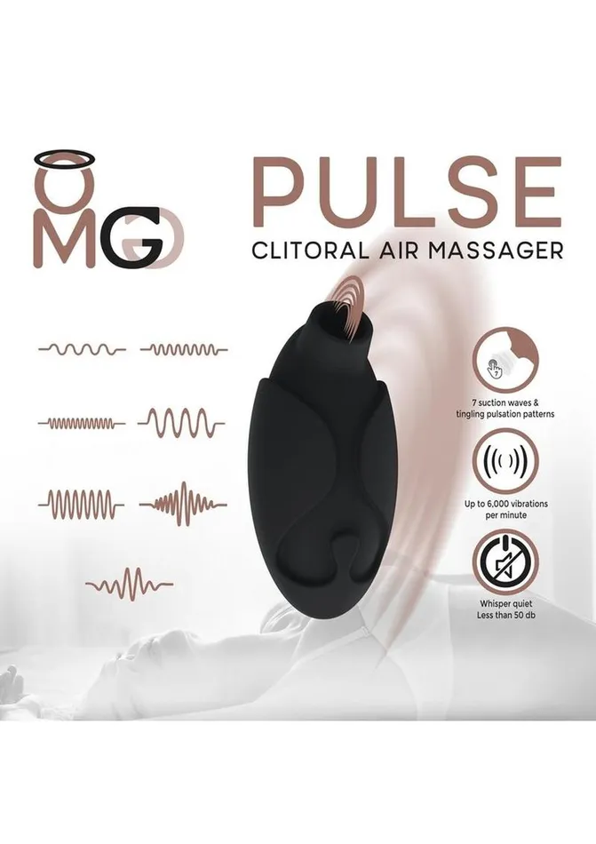 Omg Pulse Rechargeable Silicone Clitoral Air Massager OMG Female Sex Toys