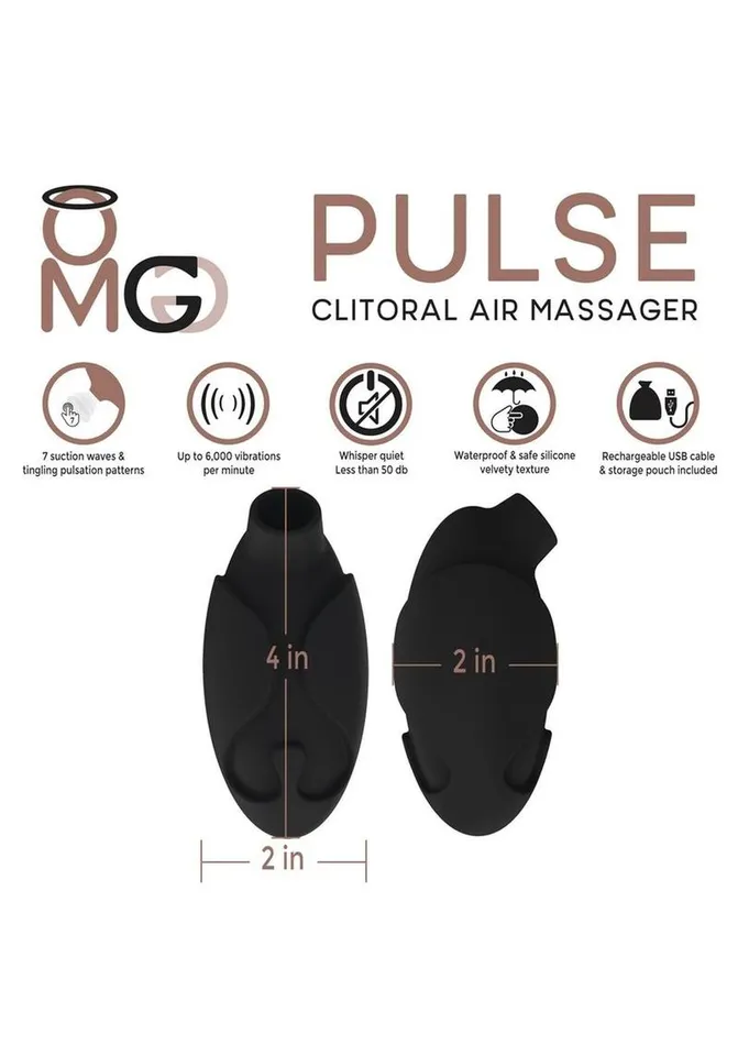 Omg Pulse Rechargeable Silicone Clitoral Air Massager OMG Female Sex Toys