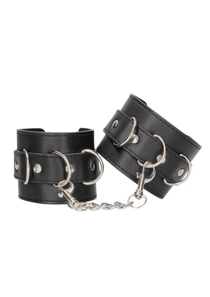 Ouch Couples Ouch Premium Bonded Leather Cuffs For Hands Or Ankles