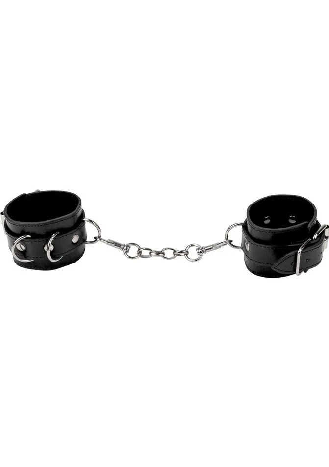 Ouch Couples Ouch Premium Bonded Leather Cuffs For Hands Or Ankles