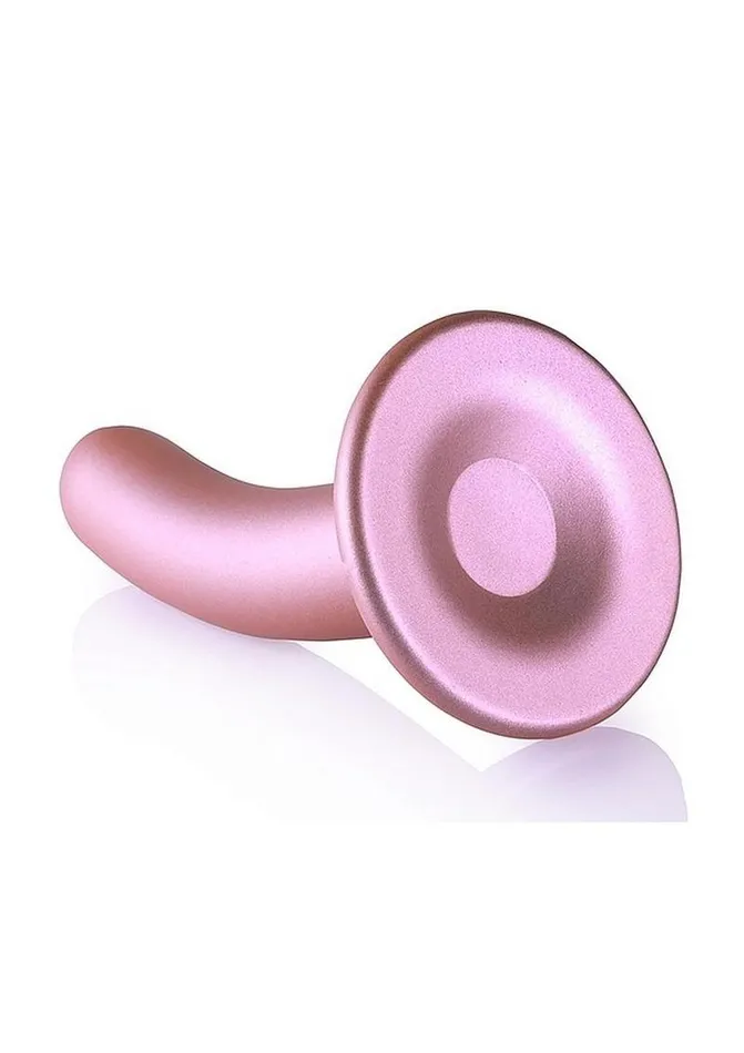 Ouch Smooth GSpot Silicone Dildo 5in Metallic Ouch Female Sex Toys