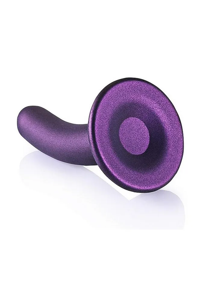 Ouch Smooth GSpot Silicone Dildo 5in Metallic Ouch Female Sex Toys