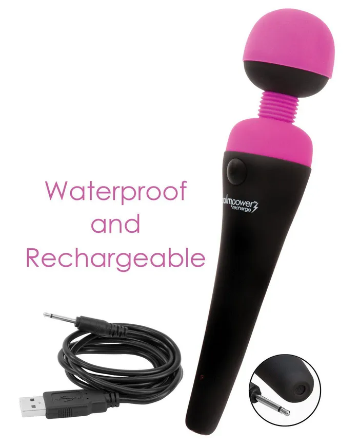 Palm Power Recharge Waterproof Massager BMS Enterprises Female Sex Toys