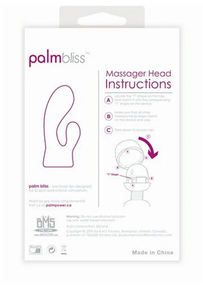 Palmbliss Silicone Massager Head Attachment Palmpower Female Sex Toys