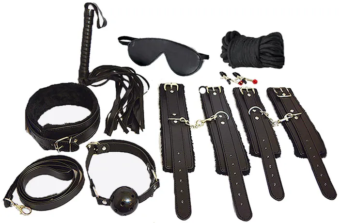 Plesur Company Couples Everything Bondage Kit Assorted Colors