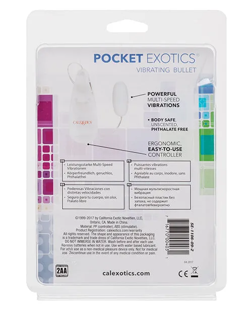 Pocket Exotics Ivory Bullet California Exotic Novelties Female Sex Toys