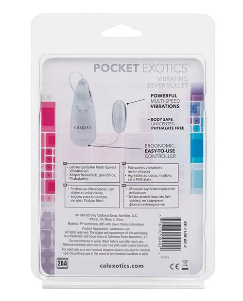 Pocket Exotics Silver Bullet California Exotic Novelties Female Sex Toys