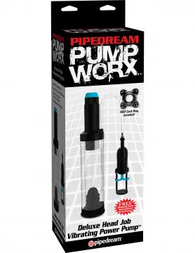 Pump Worx Deluxe Head Job Vibrating Pump Nice and nasty Bz Male Sex Toys
