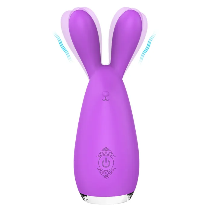 Rabbit Shape Silicone Vibrator Nipple G Spot Stimulator with 9 Patterns Sorlove Female Sex Toys