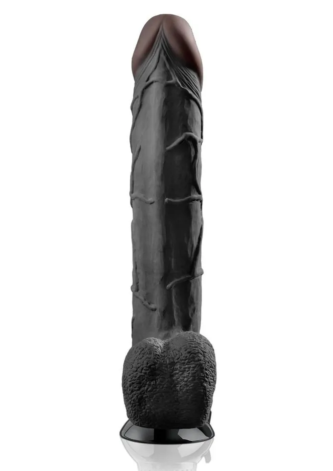 Real Feel Deluxe No 12 Wallbanger Vibrating Dildo with Balls Waterproof Real Feel Deluxe Female Sex Toys